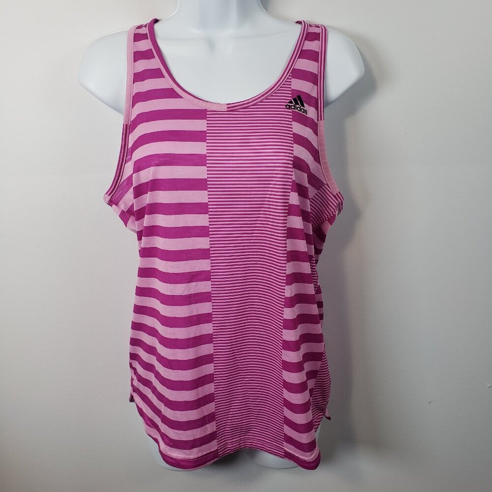 Adidas Womens Small Purple & Pink Sleeveless Tank Top Activewear Gym Yoga / A72